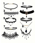 SET de 10 collares goticos