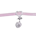 colgante/pulsera ROSA con dije en forma de corazón