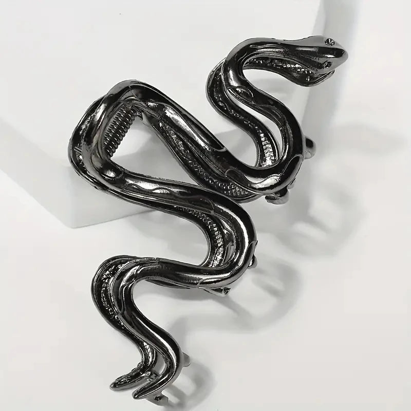 Pinza para el cabello gótica con diseño de serpiente