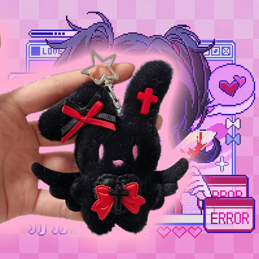 Llavero de conejo negro NEEDY STREAMER OVERLOAD (Ame-Chan)