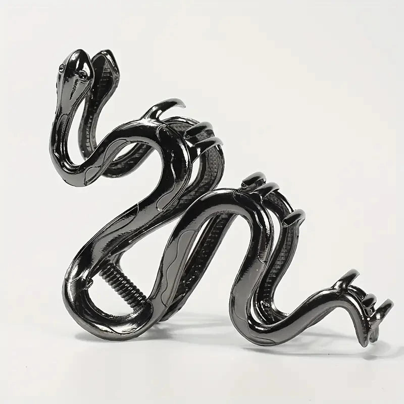 Pinza para el cabello gótica con diseño de serpiente