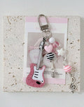 Llavero rosa de guitarra