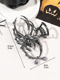 Pinza para el cabello con diseño de araña con perla