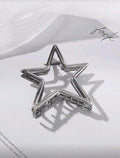 Pinza para el cabello de metal en forma de estrella