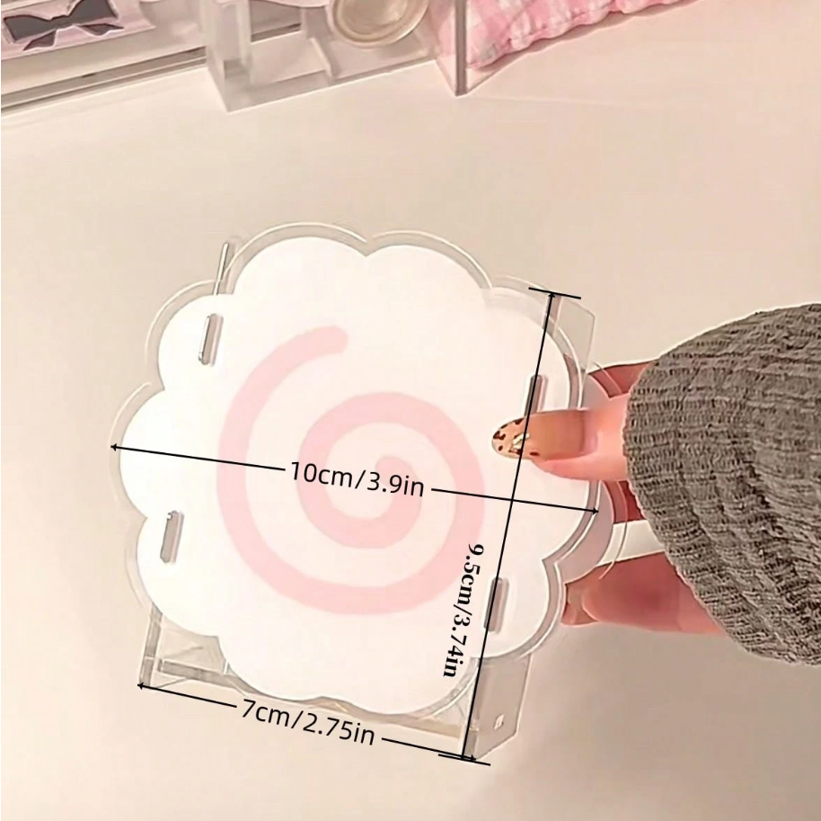 Soporte acrílico organizador con forma de naruto