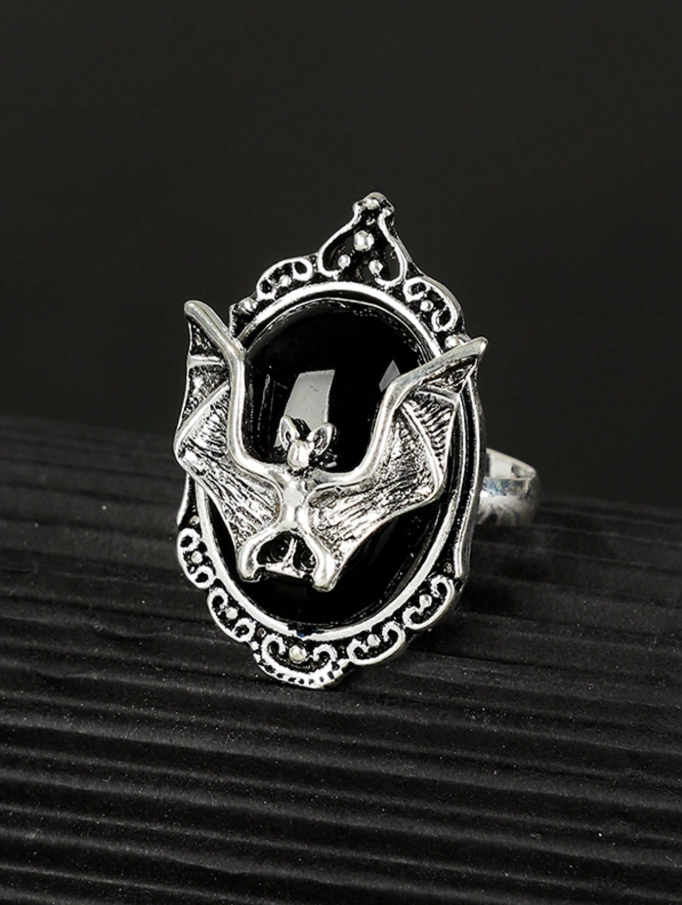 Anillo de múrcialo con piedra negra