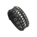 Pulsera punk gótica multicapa