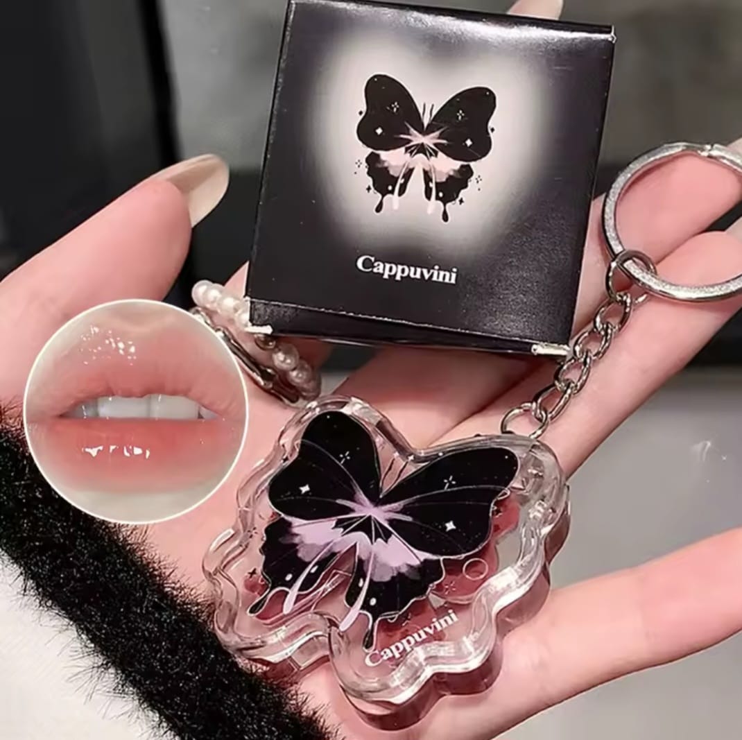 Gloss/llavero en forma de mariposa