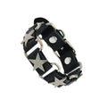 Pulsera punk gótica con estrellas