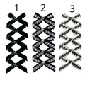 Set de 5 clips de lazos pequeños